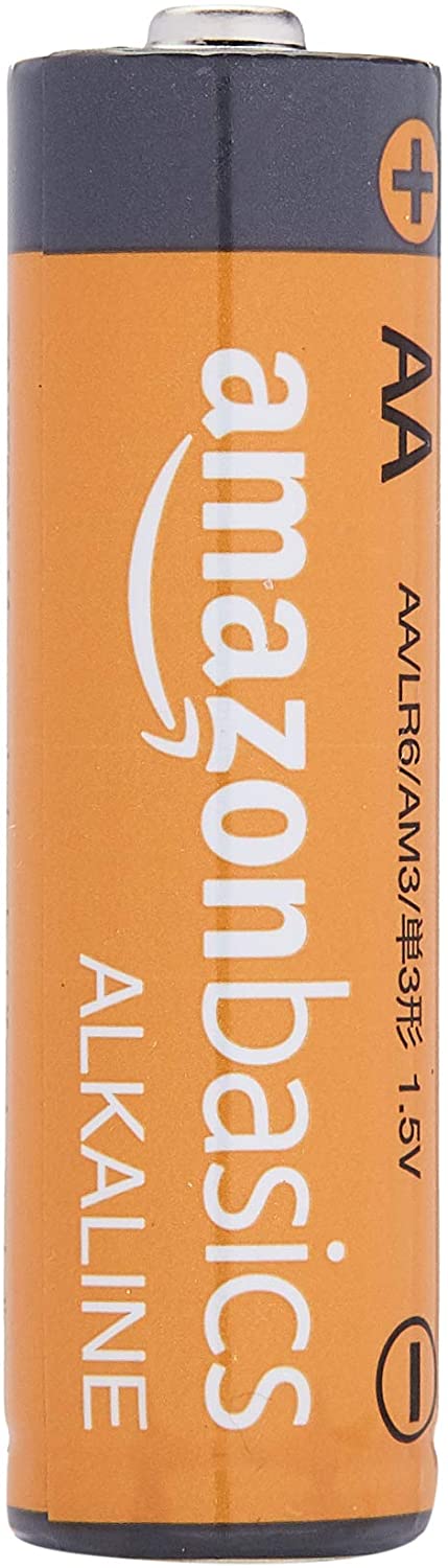 Amazon Basics 48 Pack AA High-Performance Alkaline Batteries, 10-Year Shelf Life, Easy to Open Value Pack