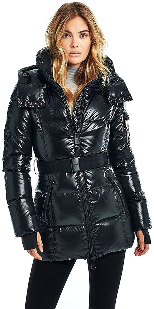 SAM. womens Soho Belted Down Puffer Jacket