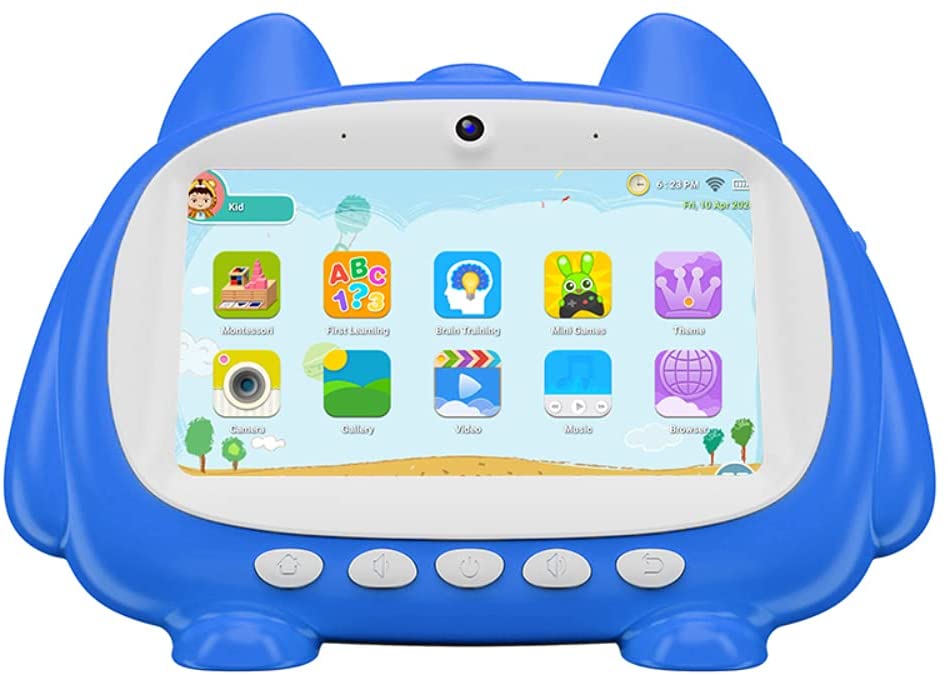 Kinsenyo Kids Tablet, 7 inch 1024 X 600 IPS Display Android 9.0 Kids Edition 1GB+16GB StorageTablet for Kids, WiFi, Bluetooth, Games (Blue)
