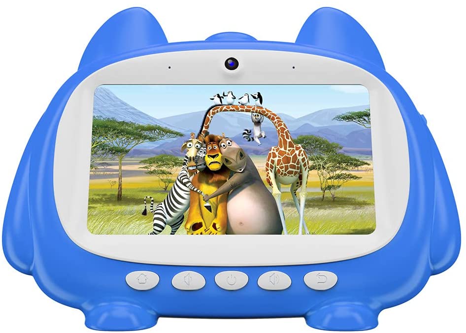 Kinsenyo Kids Tablet, 7 inch 1024 X 600 IPS Display Android 9.0 Kids Edition 1GB+16GB StorageTablet for Kids, WiFi, Bluetooth, Games (Blue)