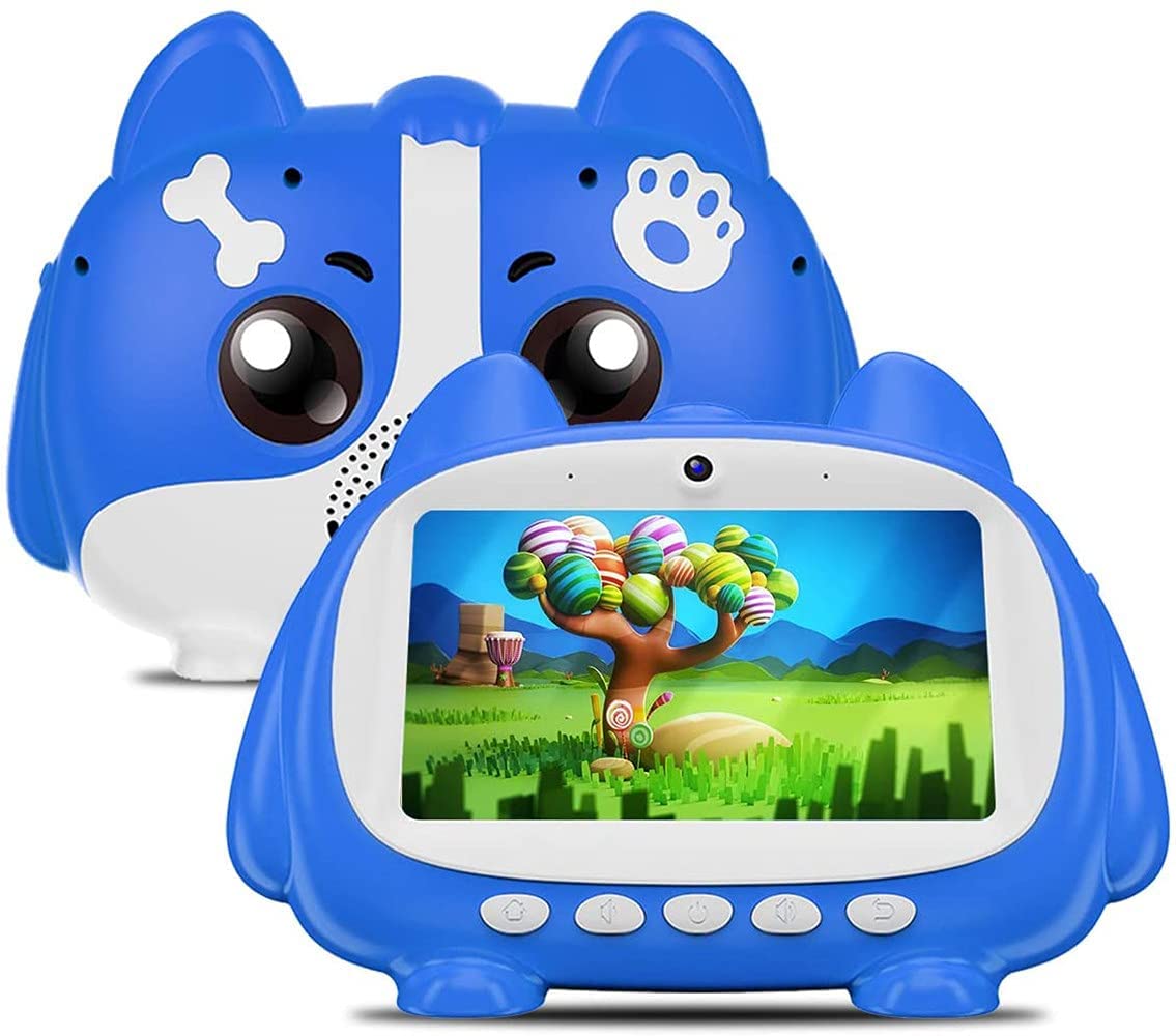 Kinsenyo Kids Tablet, 7 inch 1024 X 600 IPS Display Android 9.0 Kids Edition 1GB+16GB StorageTablet for Kids, WiFi, Bluetooth, Games (Blue)