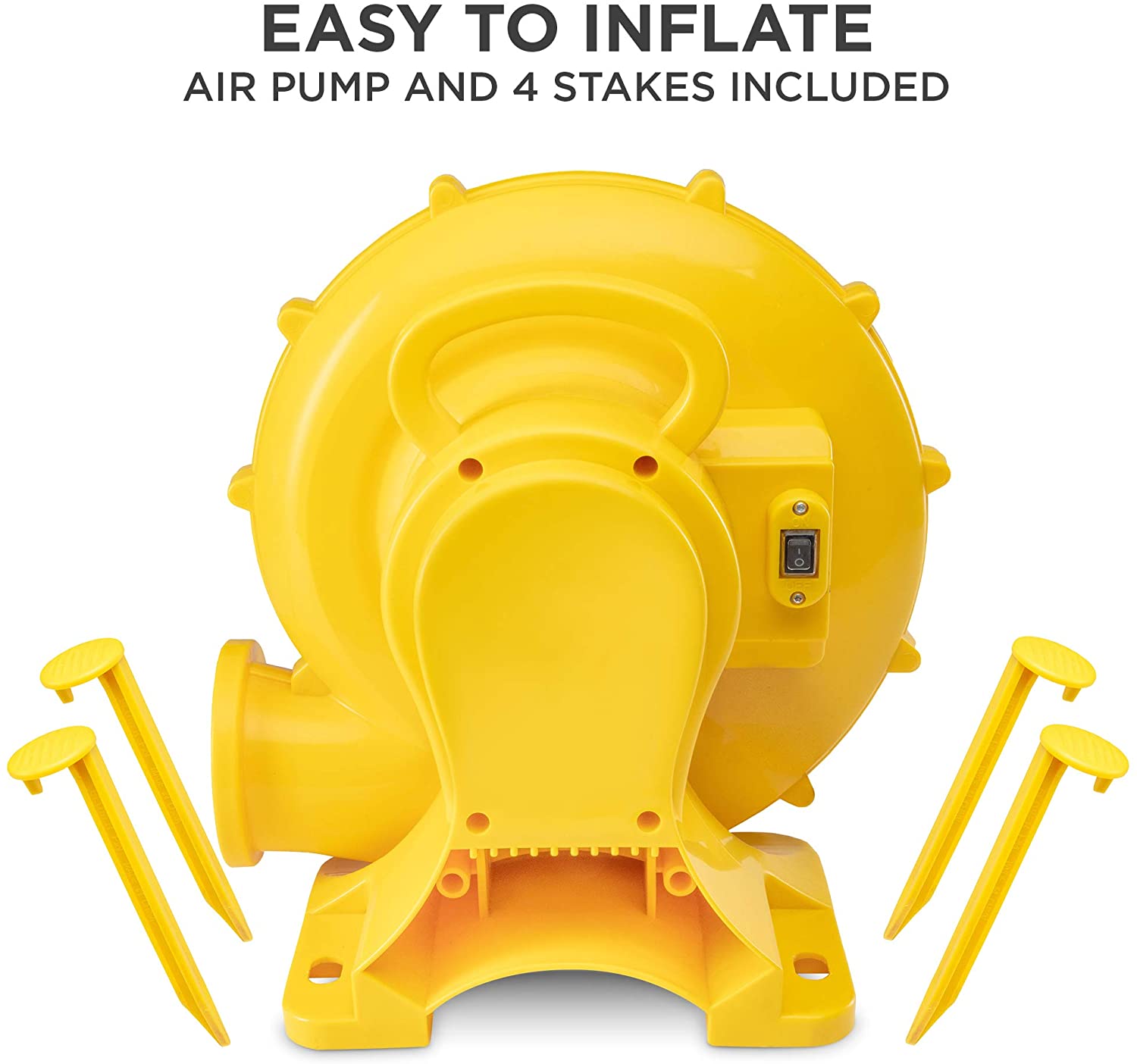 Sunny &amp; Fun Mega Climb N’ Go Inflatable Water Slide Park – Heavy-Duty for Outdoor Fun - Climbing Wall, 2 Slides, Splash &amp; Deep Pool – Easy to Set Up &amp; Inflate with Included Air Pump &amp; Carrying Case