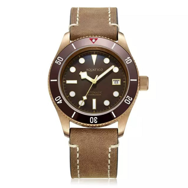 Aquatico Bronze Sea Star Blue Dial Watch (Ceramic Bezel) $359.00 USD