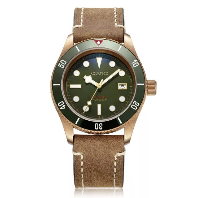 Aquatico Bronze Sea Star Blue Dial Watch (Ceramic Bezel) $359.00 USD