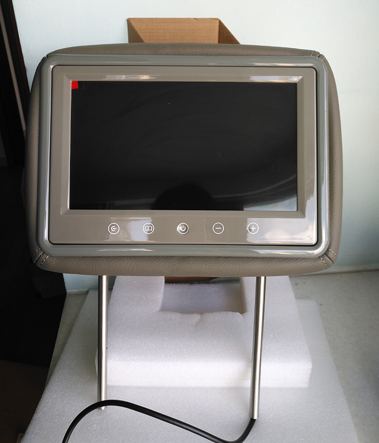 2pcs 9inch car monitors with 2 av input 800x480 tv headrest tft lcd monitor for car 16:9 monitor 4:3 monitor headrest monitor
