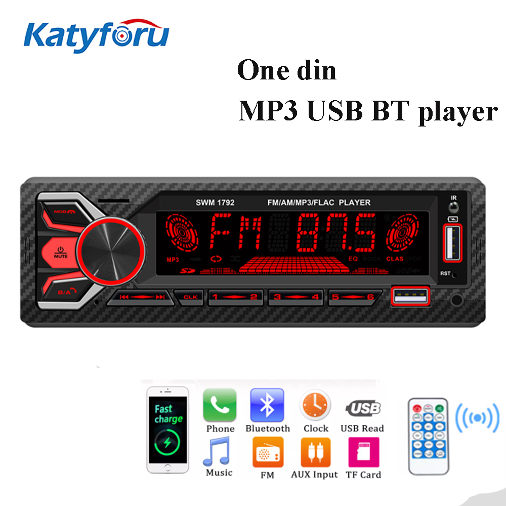 Car Radio 1 Din Stereo Auto Intelligent System Automotive Multimedia Smart System Audio Som Automotivo Bluetooth USB TF FM AM
