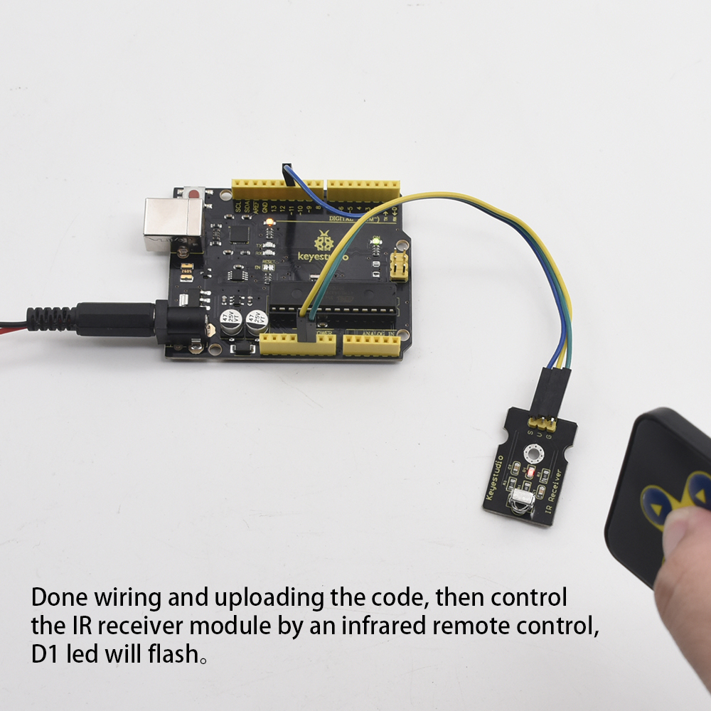 Free shipping !Keyestudio Digital IR Infrared Receiver Module for Arduino  UNO R3 MEGA 2560 R3