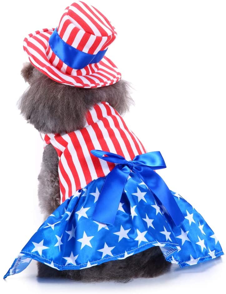 QiFlye Pet Clothes Small Medium Dog Cat Princess Beauty Clothes Pet Costumes Apparel Party Holiday Dresses Skirts