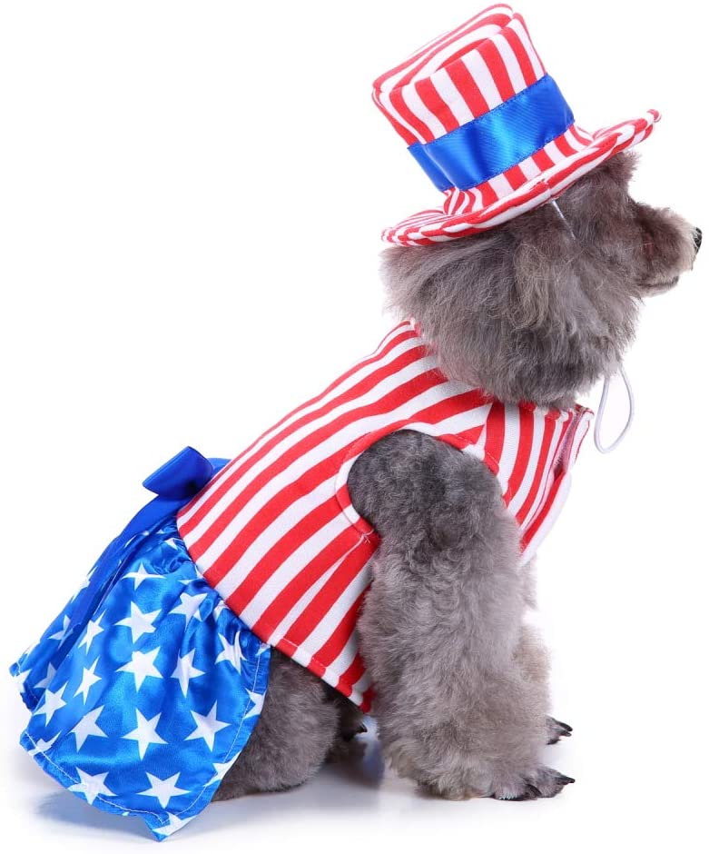 QiFlye Pet Clothes Small Medium Dog Cat Princess Beauty Clothes Pet Costumes Apparel Party Holiday Dresses Skirts