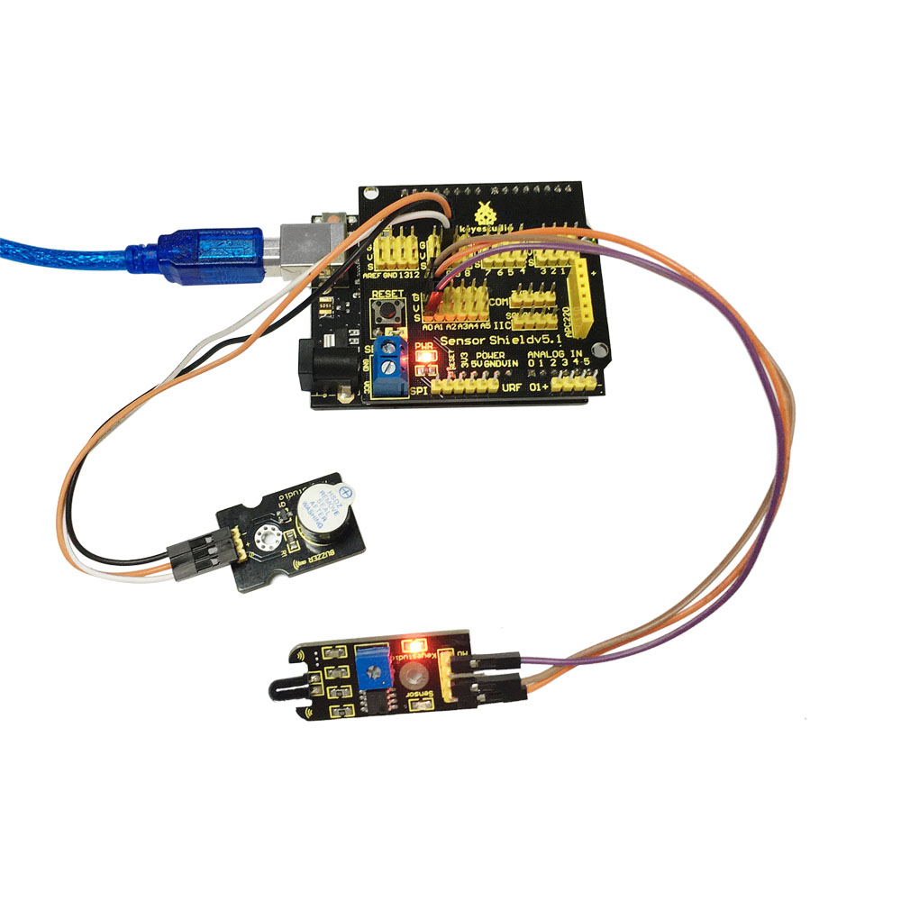 Free shipping !Keyestudio Active Buzzer Alarm Module for arduino
