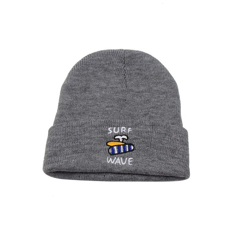 Custom Embroidered Logo Winter Beanie Hat Designer Kid Adult Fisherman Knit Cuffed Beanies