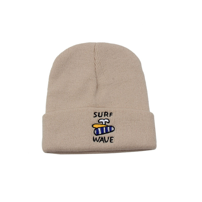 Custom Embroidered Logo Winter Beanie Hat Designer Kid Adult Fisherman Knit Cuffed Beanies