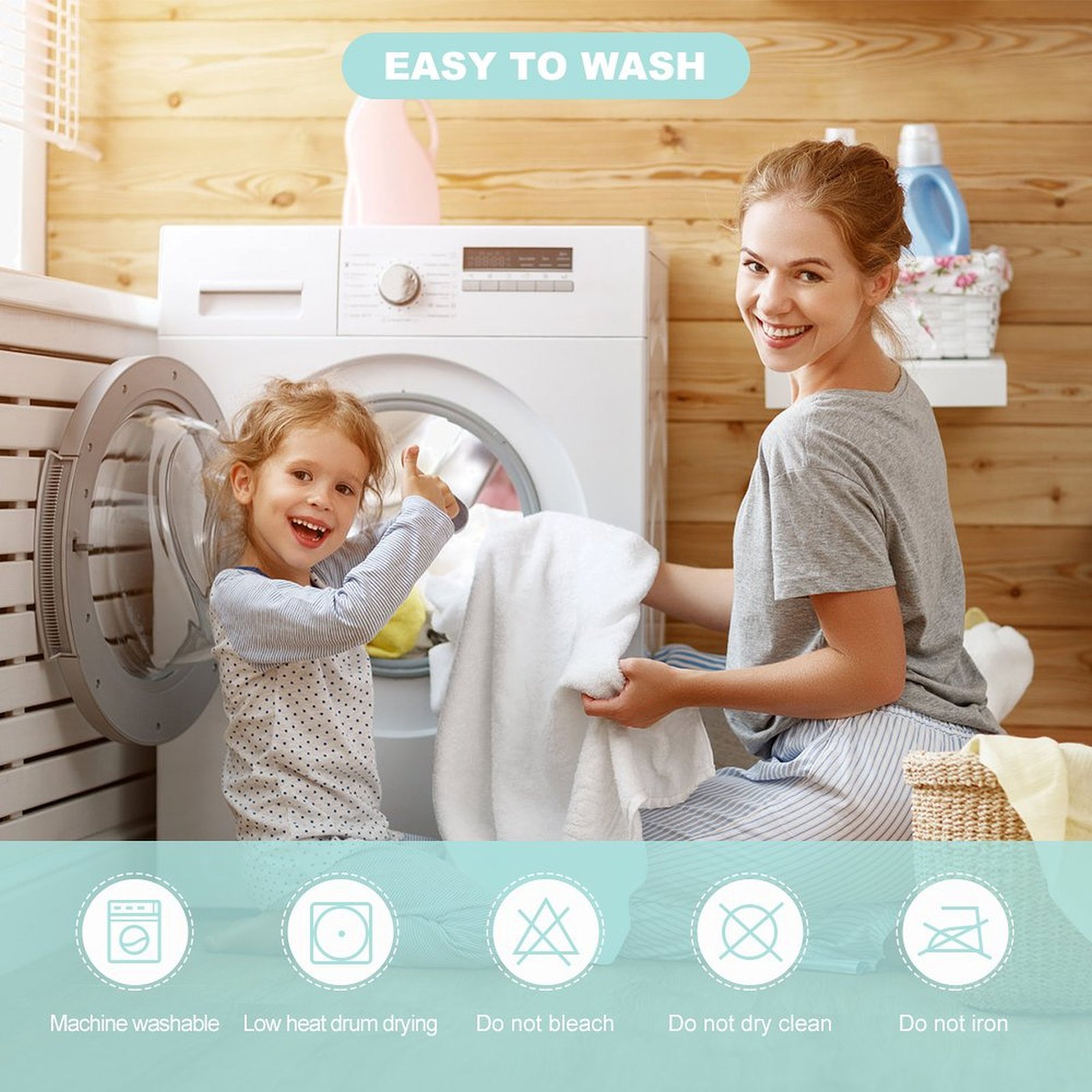 Children's bath towel with hood